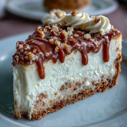 Swirled Carrot Cake Cheesecake Bars combining rich cream cheese and moist carrot cake, finished with a light frosting.