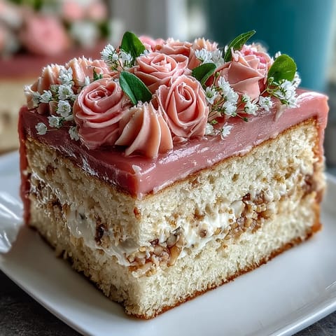 Simple First Communion Sheet Cake with Buttercream Flowers, a tender vanilla cake topped with smooth buttercream and delicate piped blooms, perfect for celebrating a special day.