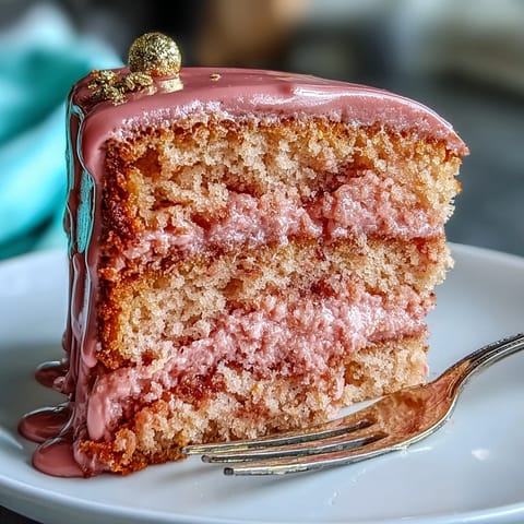 Bridal Shower Rosé Velvet Cake with Gold Drip, featuring soft pink layers infused with rosé wine and finished with shimmering edible gold accents.