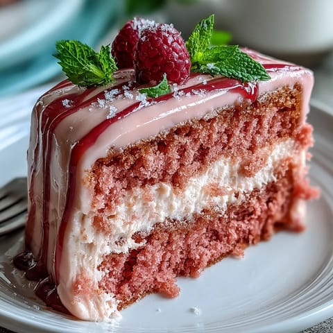 This elegant Rosé Velvet Cake features a luscious pink hue and shimmering gold accents.