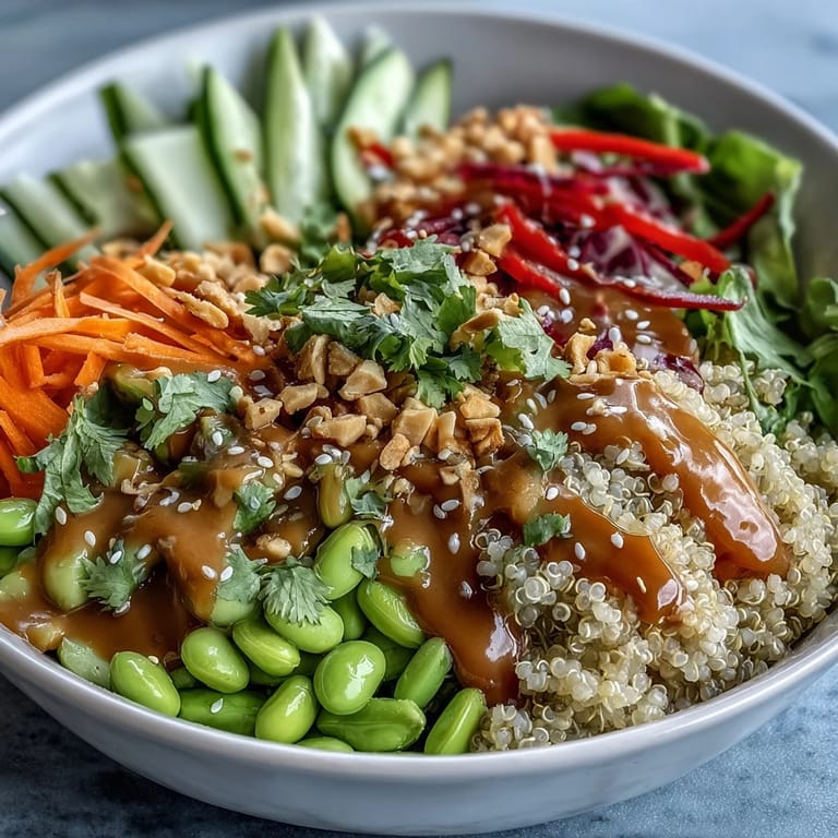 Fork holding a bite of Thai Coconut Quinoa Bowl with coconut quinoa and fresh cilantro garnish.