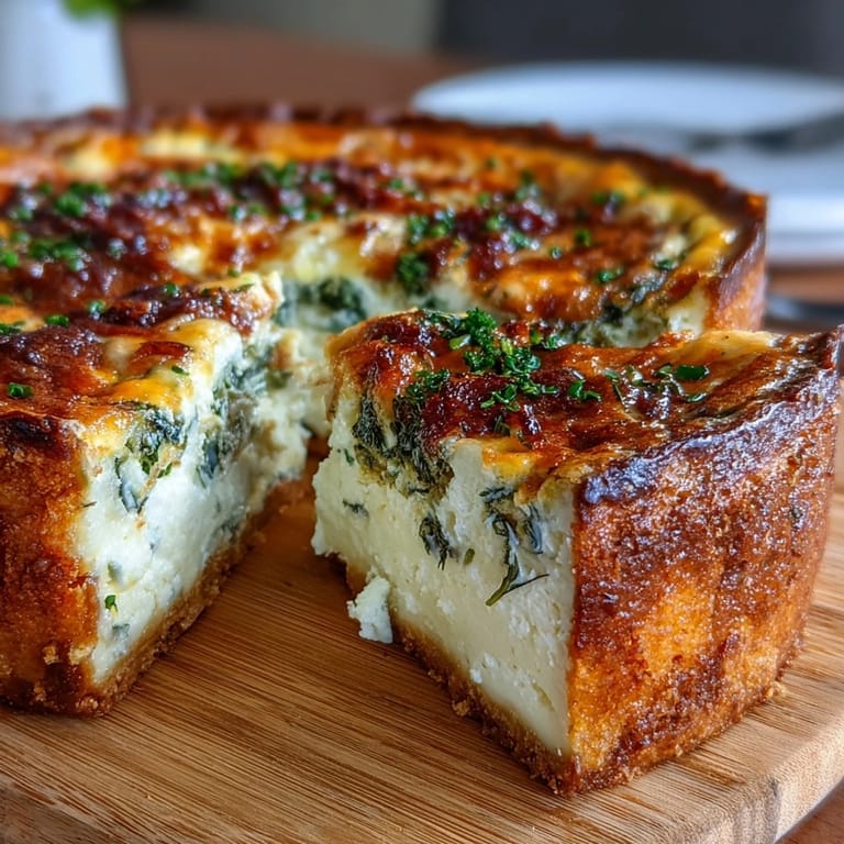 Savory leek and Gruyere quiche, baked to perfection with fresh herbs and a golden, buttery crust.