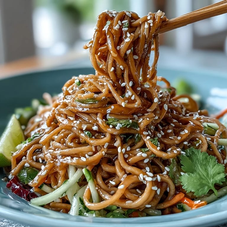 Delectable cold soba noodle salad, a light and flavorful summer meal option.