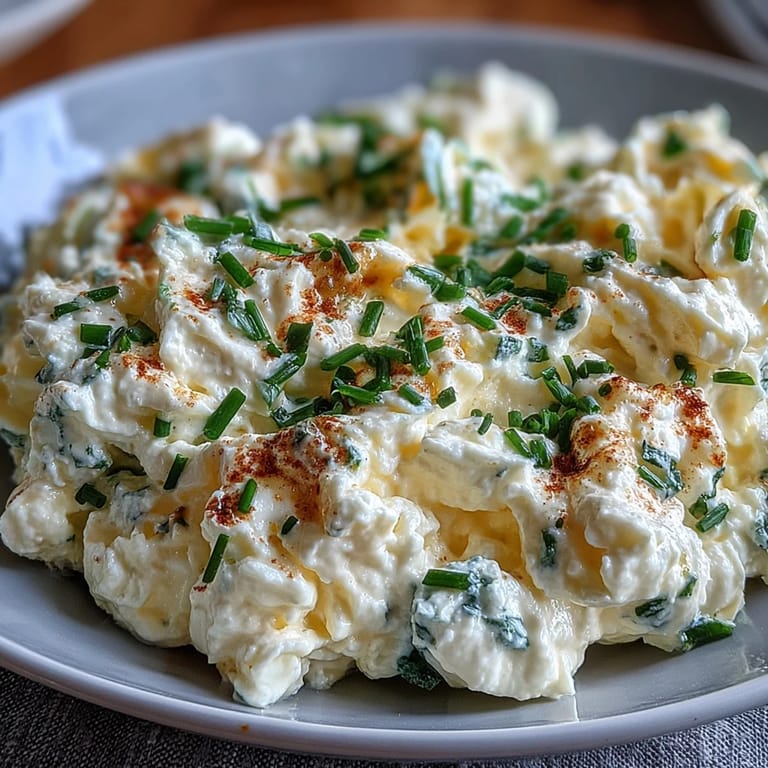 Enjoy wholesome protein-packed cottage cheese scrambled eggs, golden and tender.