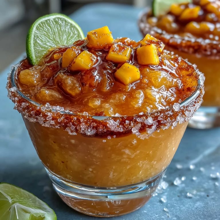 Enjoy this colorful cinco de mayo mangonada, a sweet, spicy, and tart treat.